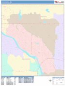 Coon Rapids Digital Map Color Cast Style